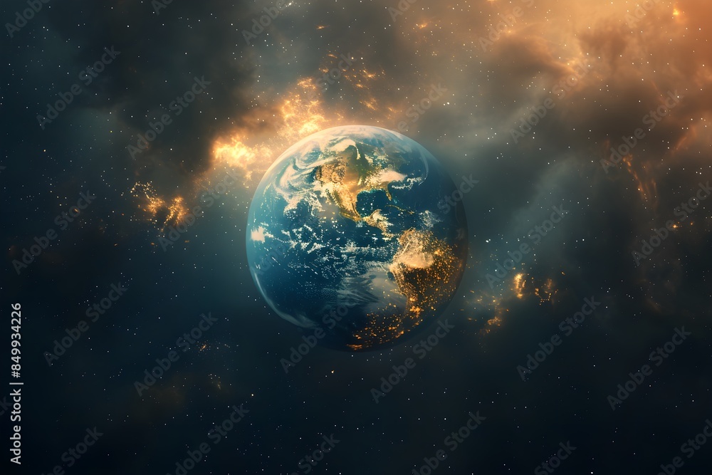Fototapeta premium Glowing Earth