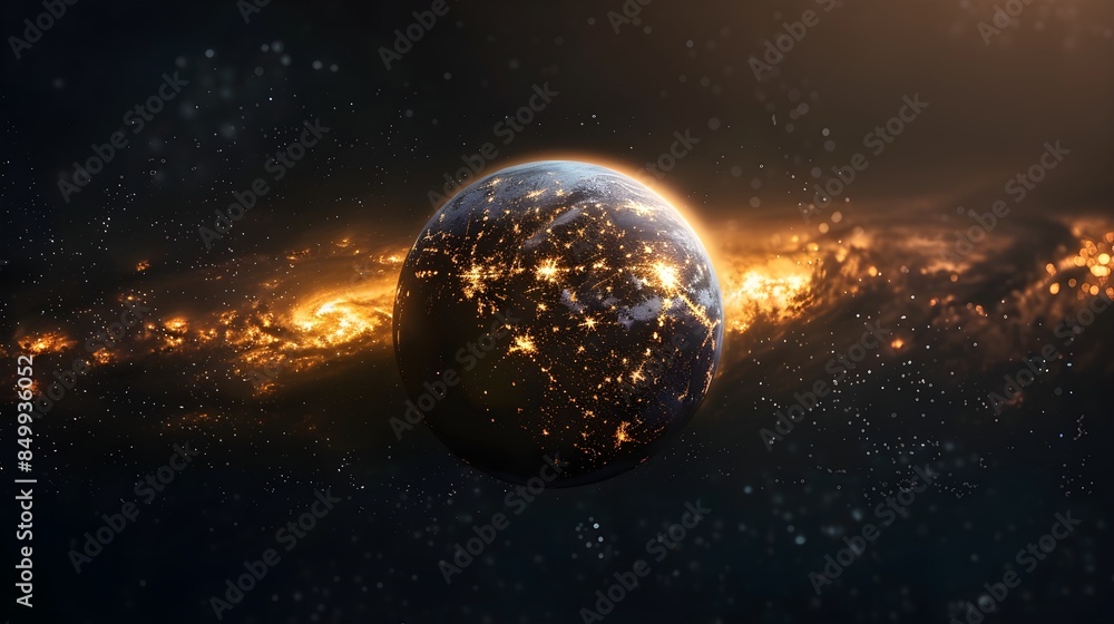 Fototapeta premium Glowing Earth