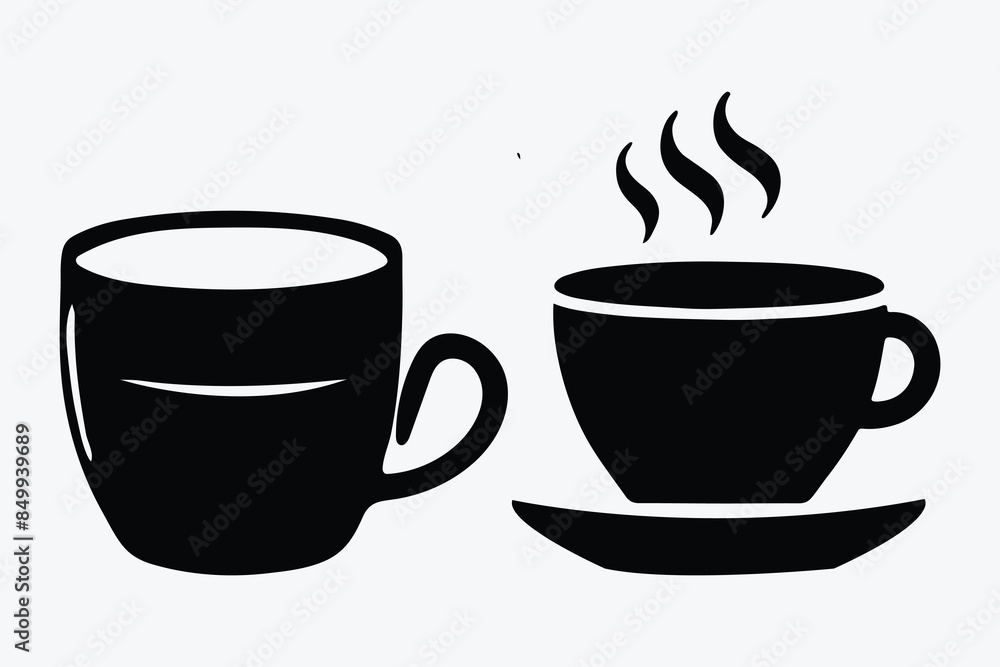 cup of coffee silhouette vector cup of coffee silhouette vector