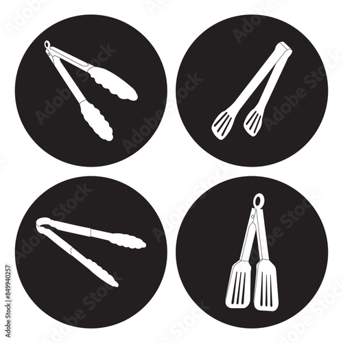 food tongs icon design