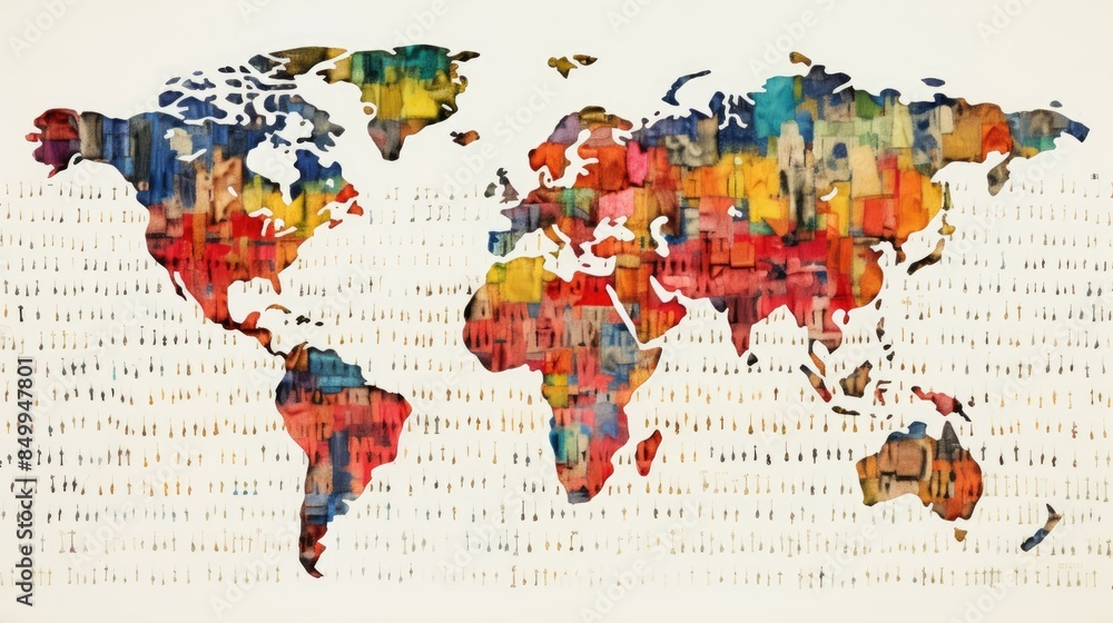 Fototapeta premium world map