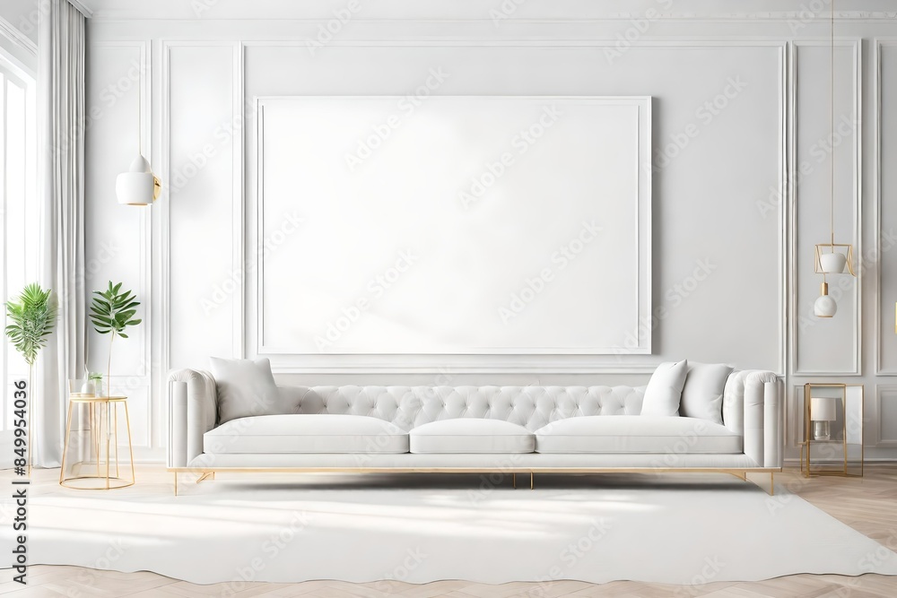 modern interior with white sofa modern interior with white sofa