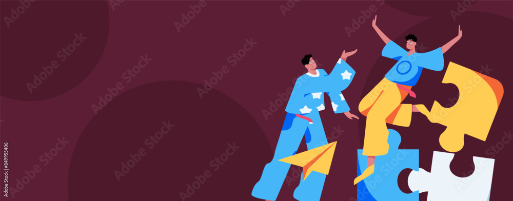 Flat vector illustration of business people operating work scene
Flat vector illustration of business people operating work scene