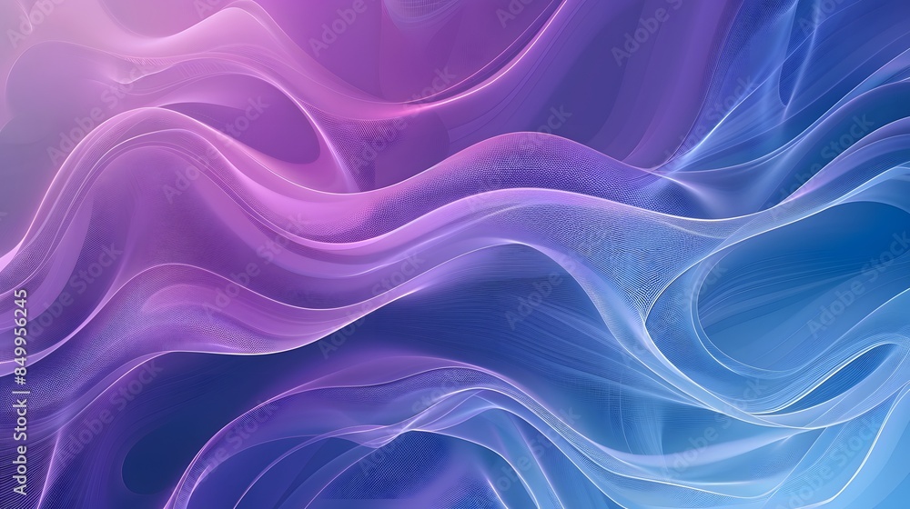 A purple and blue wave with a blue background A purple and blue wave with a blue background