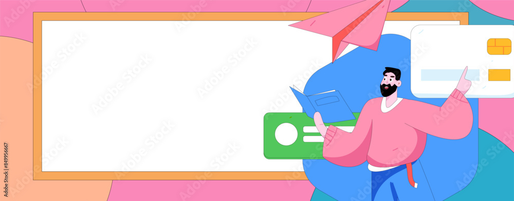 Flat vector illustration of business people operating work scene
Flat vector illustration of business people operating work scene