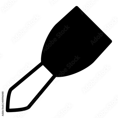 Screper icon or logo illustration outline black style