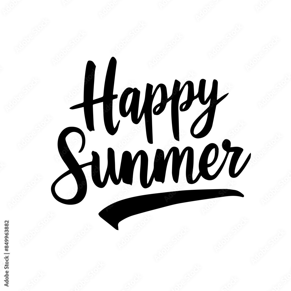 Happy Summer Typography Vector design Happy Summer Typography Vector design