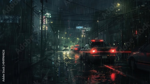 Wallpaper Mural Illuminate the road with modern car headlight. Automotive technology concept Torontodigital.ca