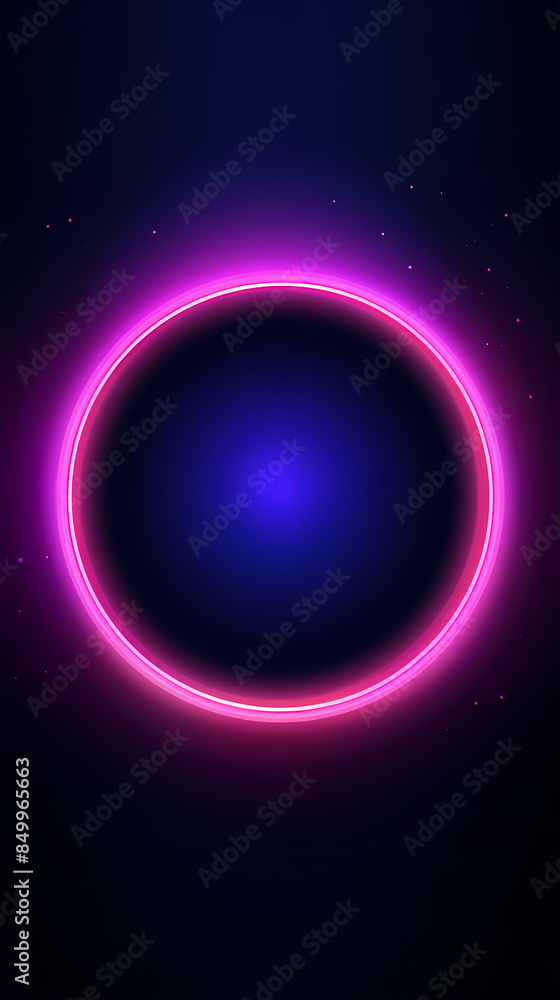 Neon light effect circle Neon light effect circle