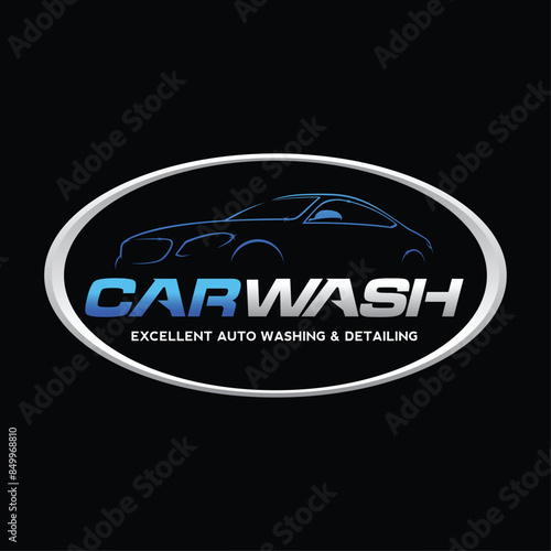 Car Wash and Detailing Logo Vector