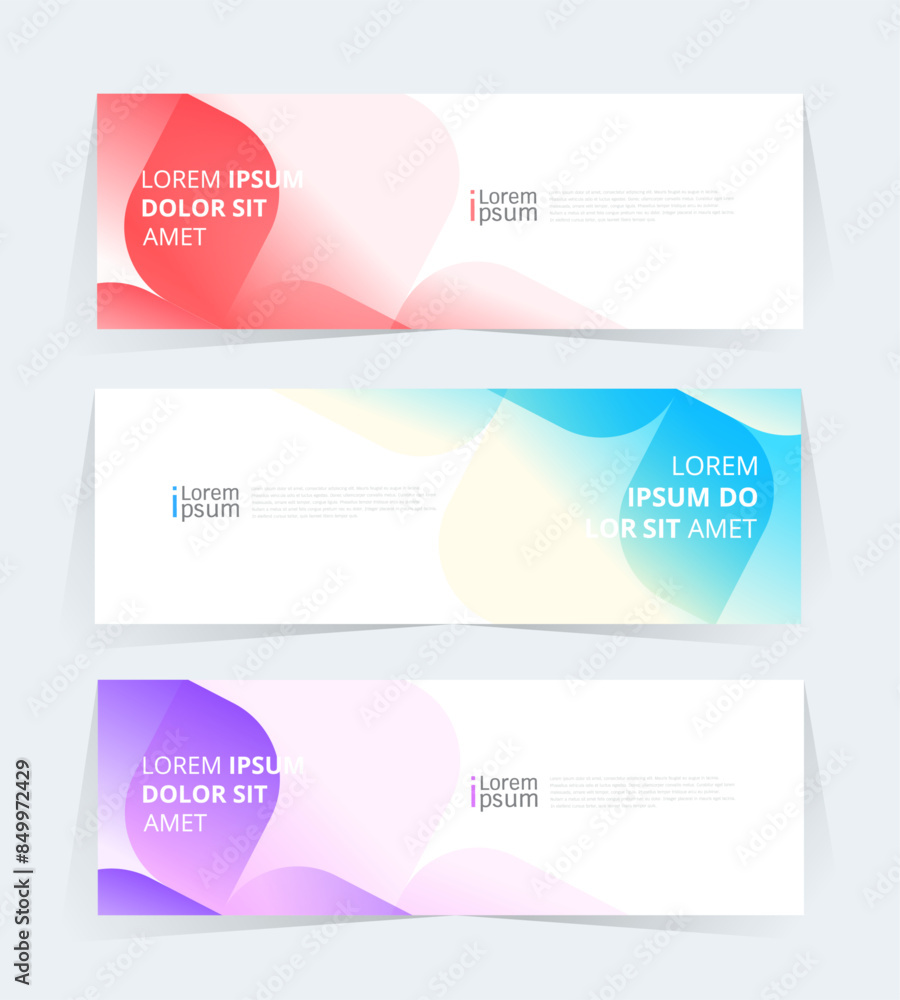 Naklejka premium Geometric banner design with Vector presentation template