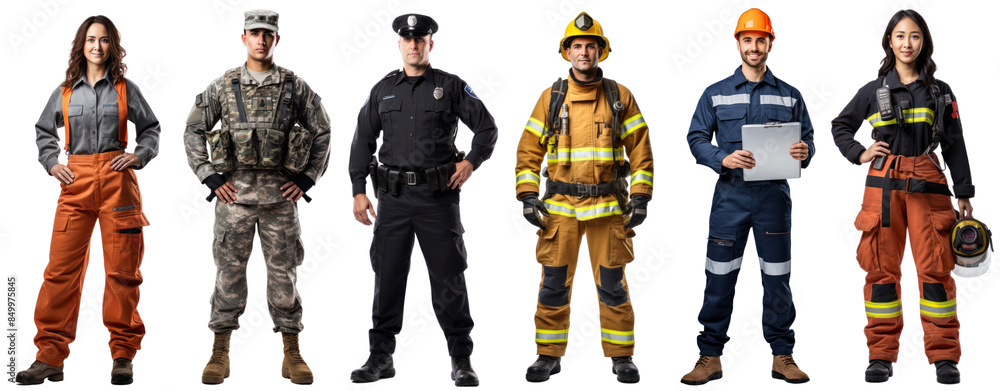 diverse people career full body set diverse people career full body set
