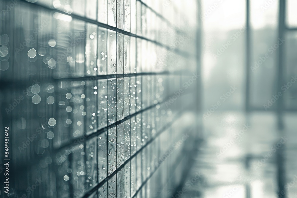 abstract mono light of mosaic wall and bokeh on glass door or window at blur on secrets meeting room for art wallpaper and texture or background abstract mono light of mosaic wall and bokeh on glass door or window at blur on secrets meeting room for art wallpaper and texture or background