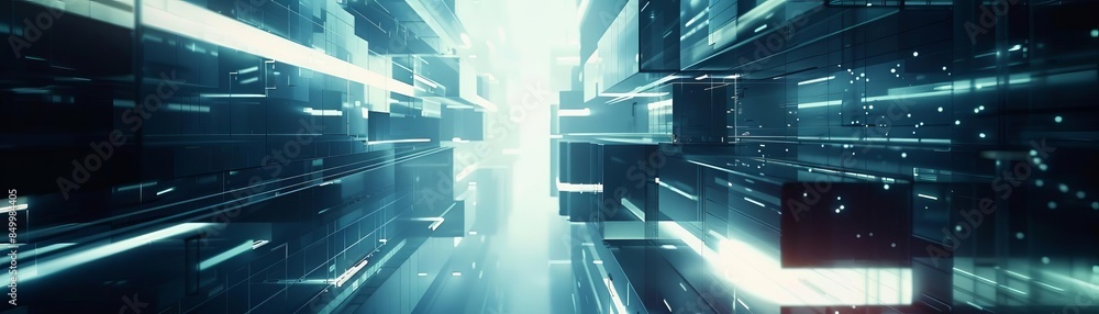 Fototapeta premium Futuristic Imagine a sleek and minimalist background that evokes a sense of the future