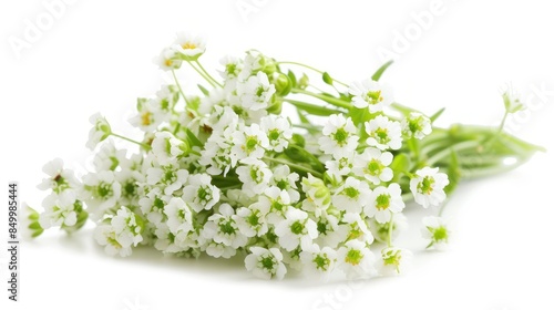 Alyssum on white background