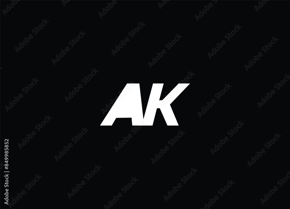 AK creative modern logo design and initial logo AK creative modern logo design and initial logo