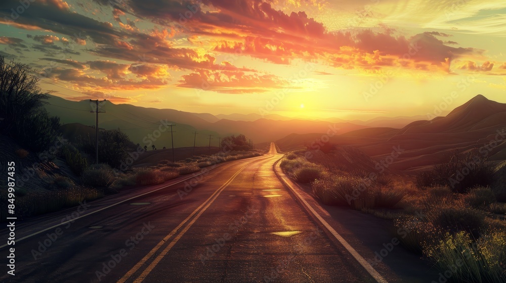 Sunset drives and twilight horizons road trip adventures with breathtaking scenic views Sunset drives and twilight horizons road trip adventures with breathtaking scenic views