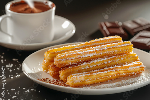 Spanish Churros with a side of hot chocolate