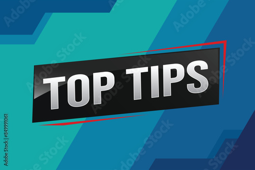 top tips word text concept icon logo sign symbol vector note memo 3d design creative style for use landing page, template, ui, web, mobile app, poster, banner, flyer, backdrop, gift card, coupon

