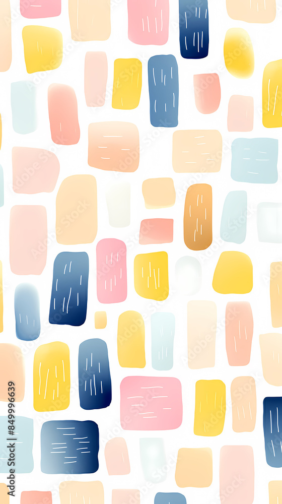 Watercolor pastel squares background Watercolor pastel squares background