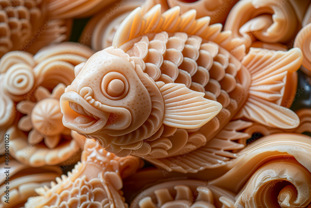 Japanese Taiyaki filled with custard or red bean paste Japanese Taiyaki filled with custard or red bean paste