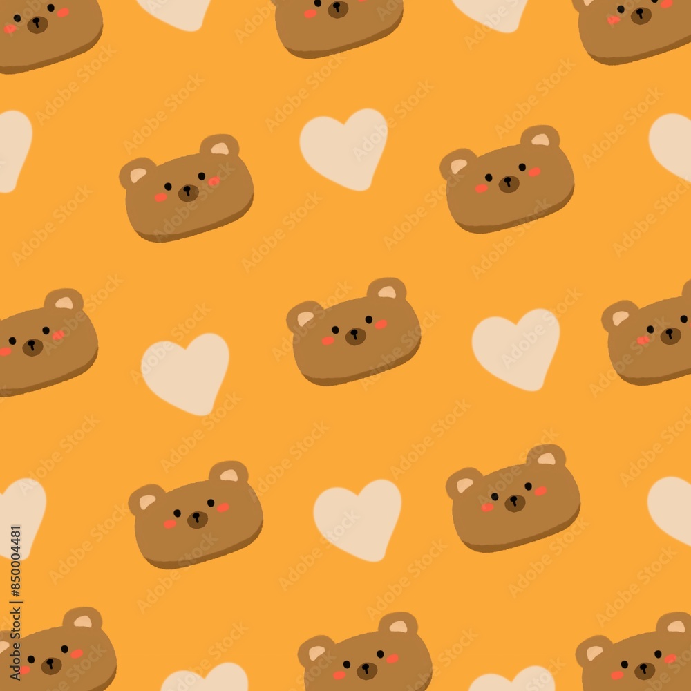seamless pattern with bears seamless pattern with bears