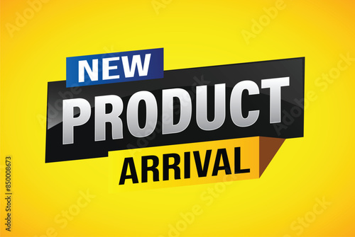 New product arrival tag icon logo sign symbol Banner design template for marketing. Special offer promotion retail. background banner modern graphic design for advertising store shop, online store	
