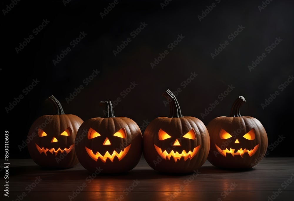 Jack-o'-Lantern with the candle background perfect for the Halloween season Jack-o'-Lantern with the candle background perfect for the Halloween season