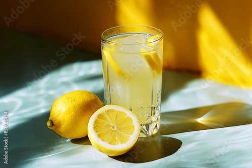 A delicious glass of lemonade