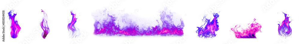 Purple fire flame element Purple fire flame element