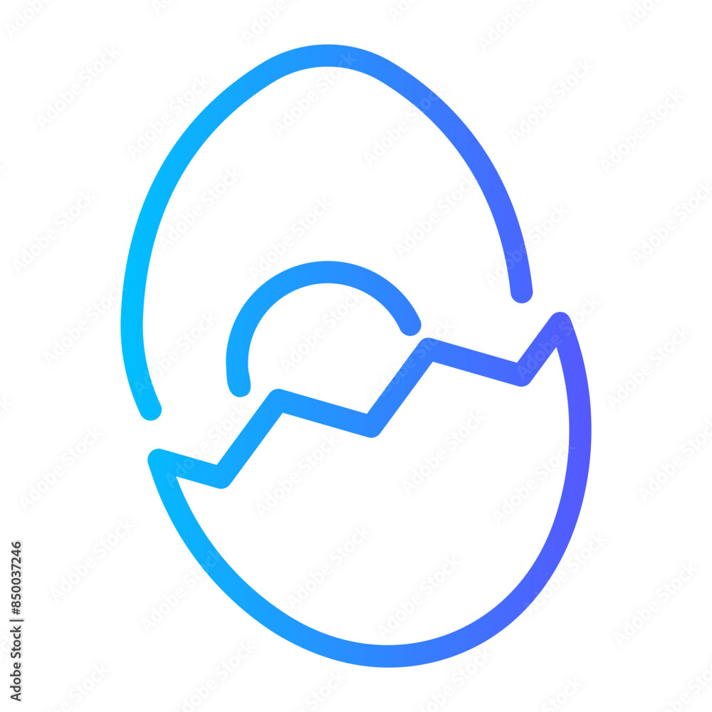 eggs Line Gradient Icon eggs Line Gradient Icon