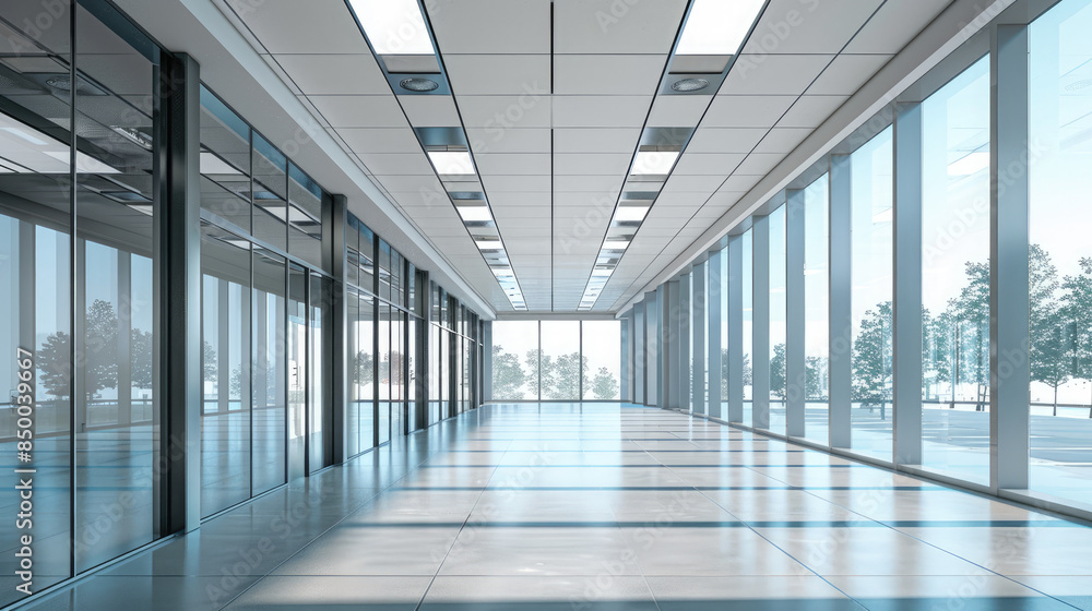 Empty office building modern interior. Empty office building modern interior.