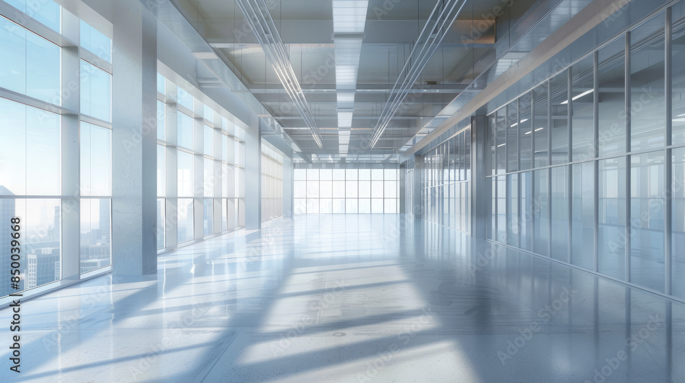 Empty office building modern interior. Empty office building modern interior.
