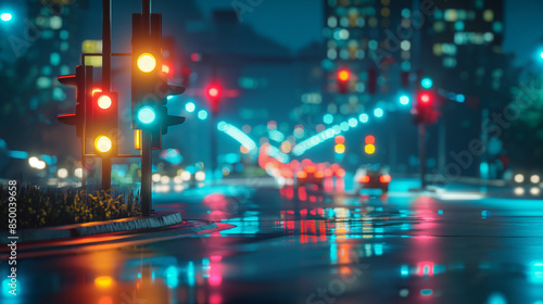 traffic at night © Fozia