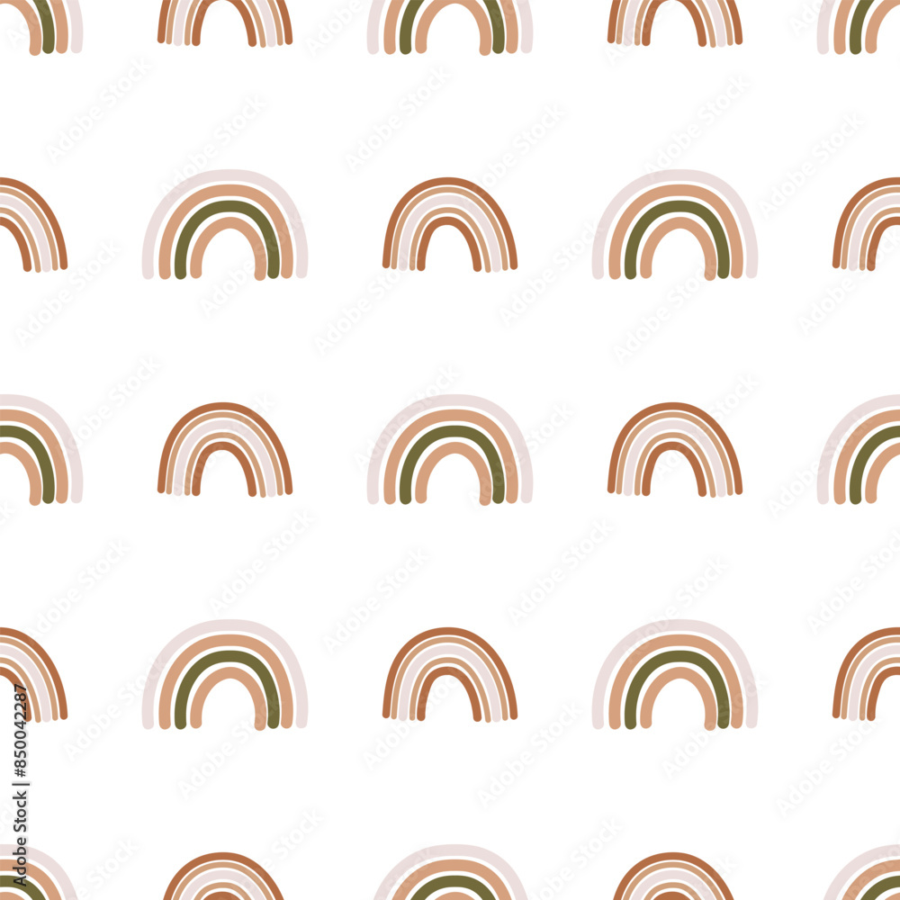 Seamless rainbow background pattern. Children's illustration. Vector illustration. Seamless rainbow background pattern. Children's illustration. Vector illustration.