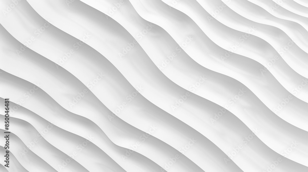 Obraz premium Modern Luxury Defined By Soft White And Light Gray Waves, Creating A Smooth And Subtle Background.