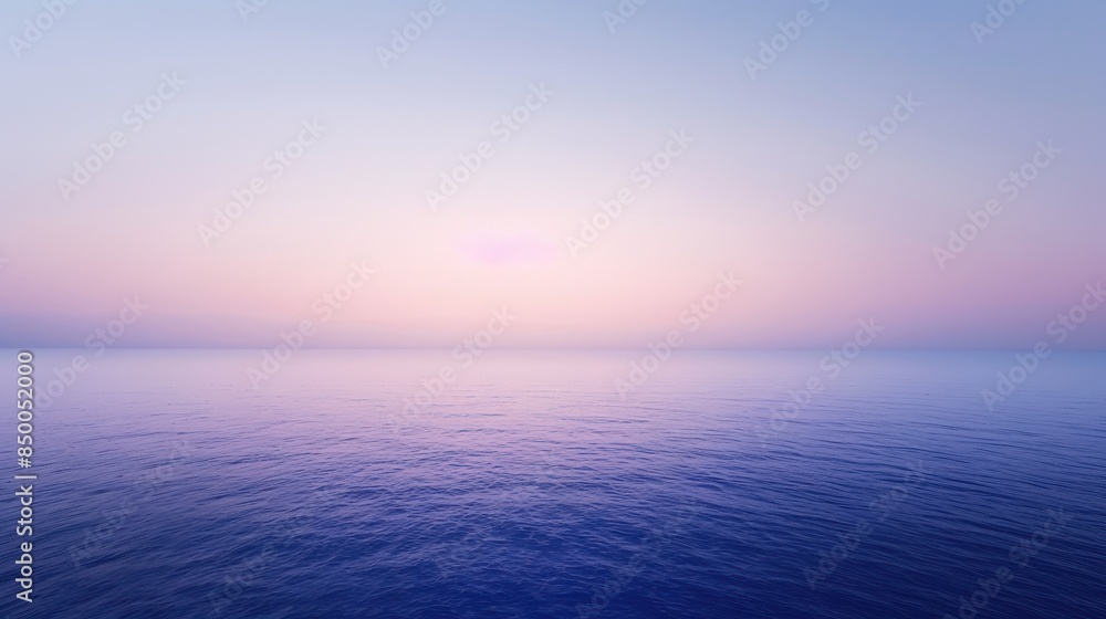 Serene Ocean Horizon at Sunset with Soft Pastel Colors and Calm Waters Serene Ocean Horizon at Sunset with Soft Pastel Colors and Calm Waters
