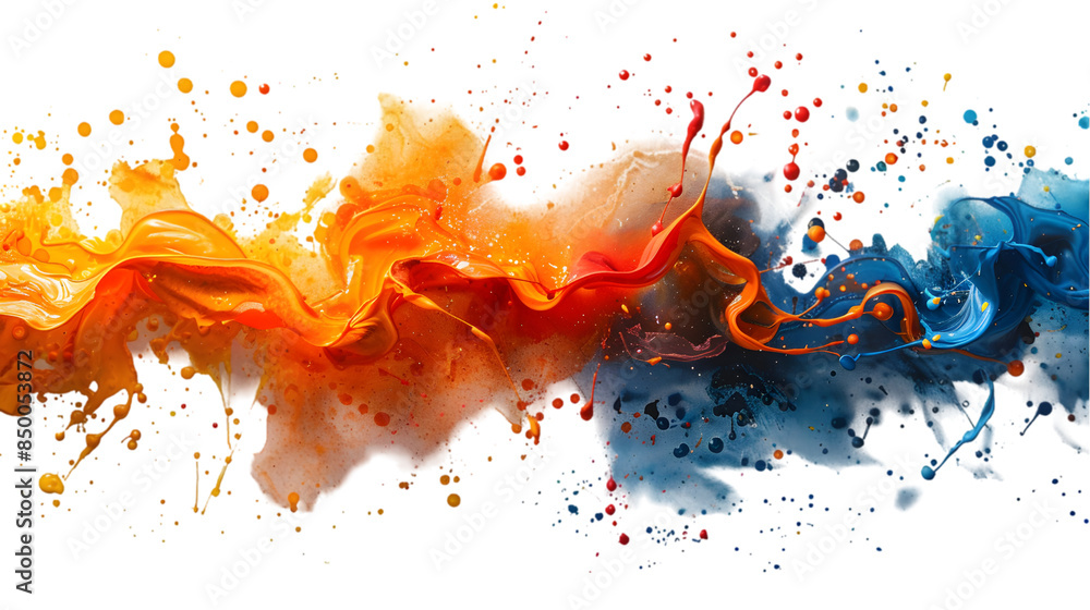 Artistic bursts of colors on an isolated transparent background, visually stunning and dynamic, PNG Cutout Artistic bursts of colors on an isolated transparent background, visually stunning and dynamic, PNG Cutout