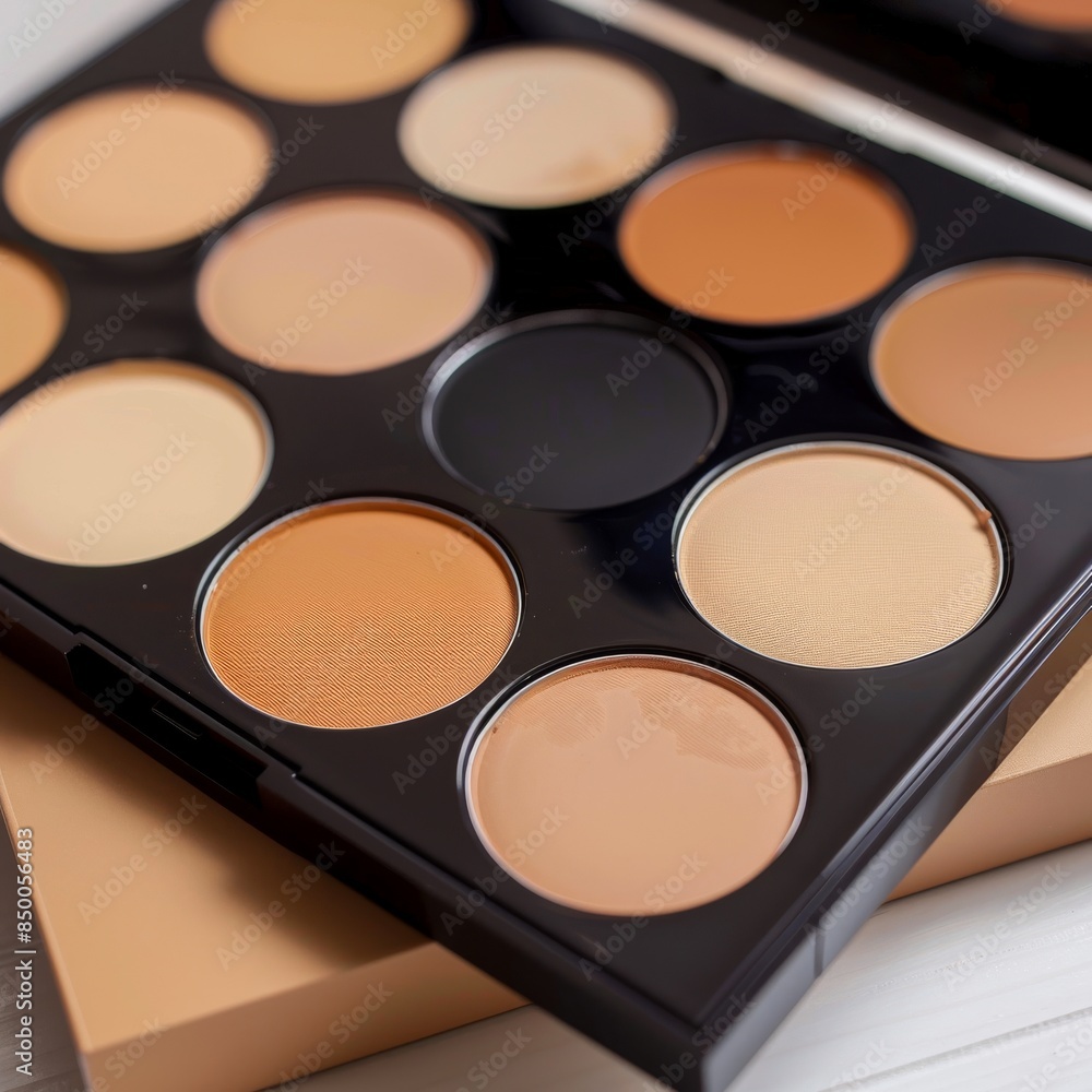 Concealer palette for covering blemishes and dark circles. Concealer palette for covering blemishes and dark circles.