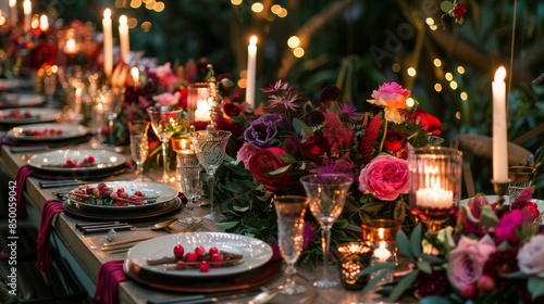 Creative party layout pattern designed to inspire and delight guests