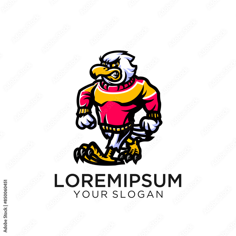 Eagle Mascot. Great for t-shirt designs, school mascot logo and any other design work Eagle Mascot. Great for t-shirt designs, school mascot logo and any other design work