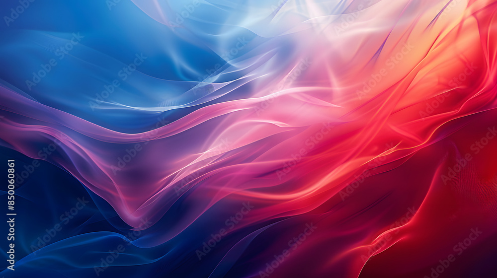 Abstract blue and red background with some smooth lines in it close up Abstract blue and red background with some smooth lines in it close up