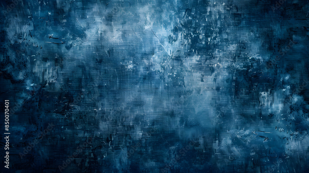 DArk blue grungy canvas background or texture with dark vignette borders DArk blue grungy canvas background or texture with dark vignette borders