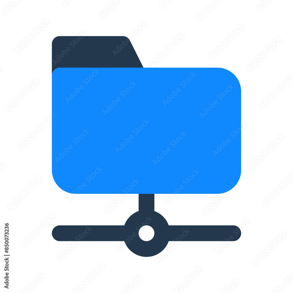 folder server color icon flat design folder server color icon flat design