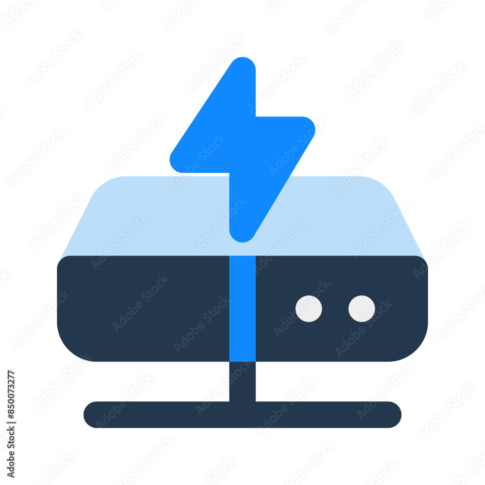 ligthning fast server color icon flat design ligthning fast server color icon flat design