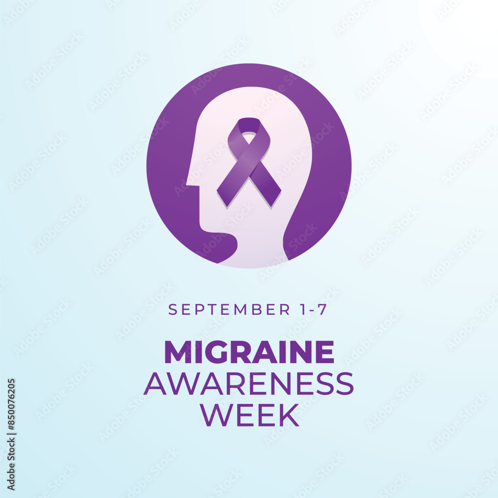 vector graphic of Migraine Awareness Week ideal for Migraine Awareness Week celebration. vector graphic of Migraine Awareness Week ideal for Migraine Awareness Week celebration.