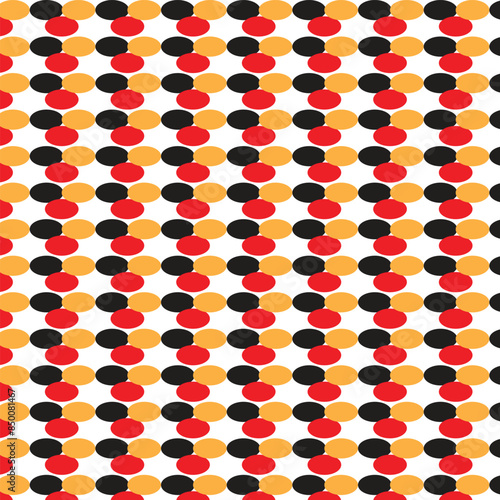 ball pattern yellow red black colors ball art illustration  geometric pattern with circles