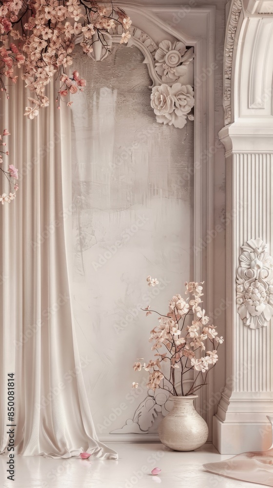 Chic mockup design with ornate details for an elegant aesthetic. Chic mockup design with ornate details for an elegant aesthetic.