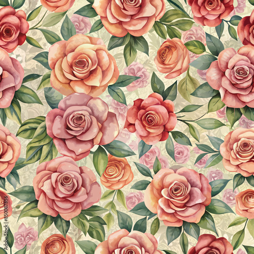 roses on  pattern random,bouquet of roses