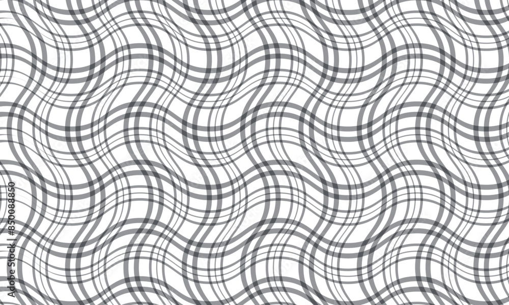 abstract simple grey smooth wave line plaid pattern can be used background. abstract simple grey smooth wave line plaid pattern can be used background.